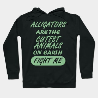 Alligators crocodile lizards funny animal saying Hoodie